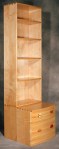 Nathaniel Bookcase hard maple, white ash, various woods 23w x 25d x 81h